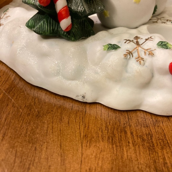 Vintage PartyLite Snowball Snowman Winter Holiday Tea Light Votive Candle Holder - Picture 14 of 17